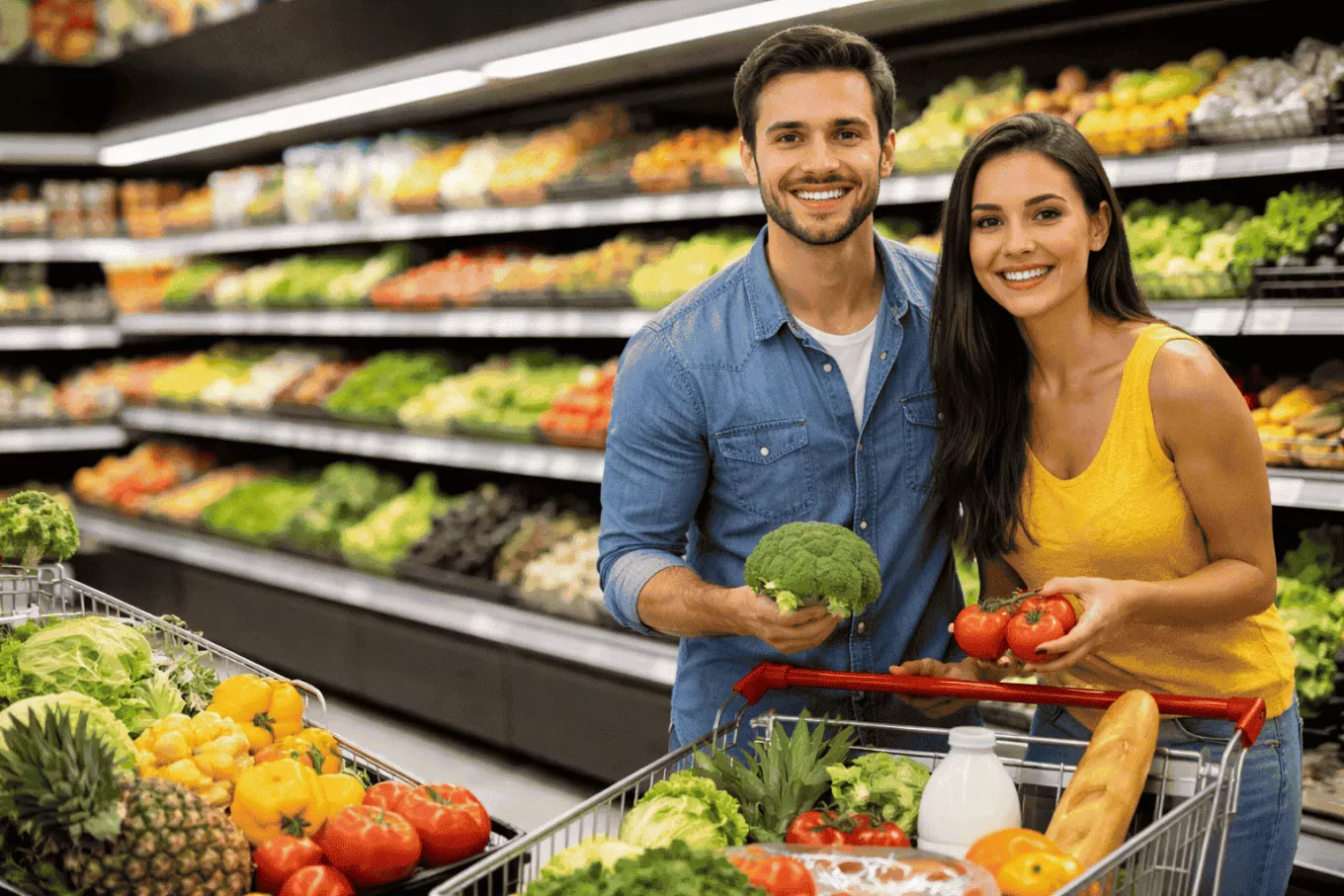 comprar el super pagando con vales